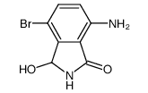 7-amino-4-bromo-3-hydroxyisoindolinone Structure