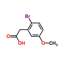 2-(2-溴-5-甲氧基苯基)乙酸结构式