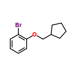 1-Bromo-2-(cyclopentylmethoxy)benzene结构式