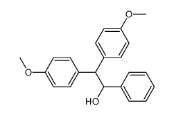 2,2-bis-(4-methoxy-phenyl)-1-phenyl-ethanol结构式