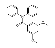 3,5-dimethoxy-N-phenyl-N-(pyridin-2-yl)benzamide结构式