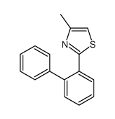 4-methyl-2-(2-phenylphenyl)-1,3-thiazole结构式