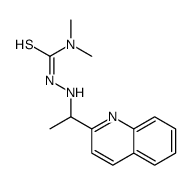 1,1-dimethyl-3-(1-quinolin-2-ylethylamino)thiourea结构式