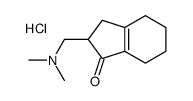 2-[(dimethylamino)methyl]-2,3,4,5,6,7-hexahydroinden-1-one,hydrochloride Structure