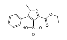 3-ethoxycarbonyl-1-methyl-5-phenylpyrazole-4-sulfonic acid Structure