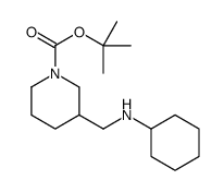 1-Boc-3-环己基氨基甲基哌啶结构式