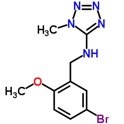 N-(5-Bromo-2-methoxybenzyl)-1-methyl-1H-tetrazol-5-amine Structure