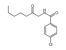 4-chloro-N-(2-oxoheptyl)benzamide结构式