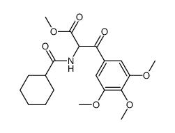 methyl 2-(cyclohexanecarboxamido)-3-oxo-3-(3,4,5-trimethoxyphenyl)propanoate Structure