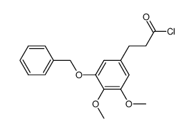 3-(3-Benzyloxy-4,5-dimethoxy-phenyl)-propionyl chloride结构式
