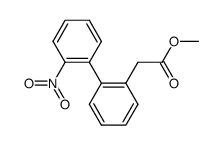 (2'-nitro-biphenyl-2-yl)-acetic acid methyl ester Structure