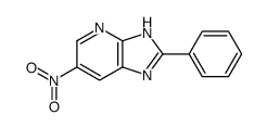6-nitro-2-phenyl-1H-imidazo[4,5-b]pyridine结构式