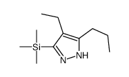 (4-ethyl-5-propyl-1H-pyrazol-3-yl)-trimethylsilane Structure