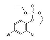 (4-bromo-2-chlorophenyl) diethyl phosphate结构式