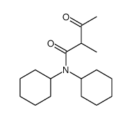 N,N-dicyclohexyl-2-methyl-3-oxobutanamide Structure