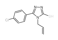 4-烯丙基-5-(4-氯苯基)-4H-1,2,4-噻唑-3-硫醇结构式