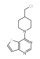 4-[4-(chloromethyl)piperidin-1-yl]thieno[3,2-d]pyrimidine Structure