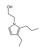 1-(2-hydroxyethyl)-2-propyl-3-ethylpyrrole结构式