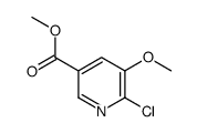 METHYL 6-CHLORO-5-METHOXYNICOTINATE structure