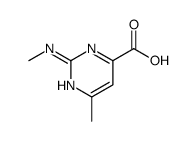 6-甲基-2-甲基氨基嘧啶-4-羧酸结构式