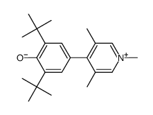 2,6-di-tert-butyl-4-(1,3,5-trimethylpyridinium-4-yl)phenolate结构式