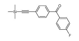 (4-fluorophenyl)-[4-(2-trimethylsilylethynyl)phenyl]methanone Structure