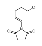 1-(5-chloropent-1-enyl)pyrrolidine-2,5-dione结构式