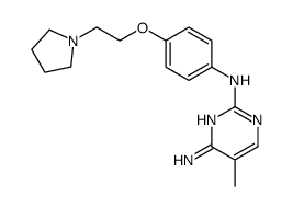 5-甲基-N2-[4-(2-吡咯烷-1-基-乙氧基)-苯基]-嘧啶-2,4-二胺结构式