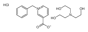 1-benzyl-3-carboxypyridinium chloride, compound with 2,2',2''-nitrilotriethanol (1:1) structure