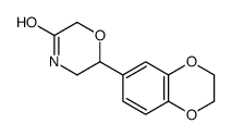 6-(2,3-dihydro-1,4-benzodioxin-6-yl)morpholin-3-one Structure