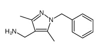 1H-Pyrazole-4-methanamine, 3,5-dimethyl-1-(phenylmethyl)结构式