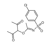 N-(4-chlorobenzenesulfonyl)imidoylacetic acid (diacetyl)methyl ester Structure