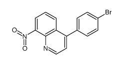 4-(4-bromophenyl)-8-nitroquinoline Structure