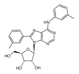 N6,8-bis(m-tolyl)-adenosine Structure