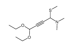 N,N-dimethyl-1-(methylthio)-4,4-diethoxy-2-butyn-1-amine Structure
