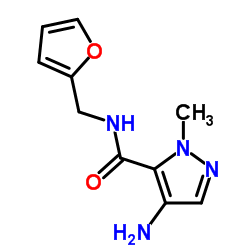 4-AMINO-2-METHYL-2 H-PYRAZOLE-3-CARBOXYLIC ACID (FURAN-2-YLMETHYL)-AMIDE结构式