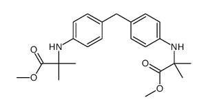 N,N’-(亚甲基二-4,1-亚苯基)双(2-甲基-Β-丙氨酸)二甲酯结构式