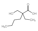2-丁基-2-乙基-3-羟基丙酸结构式