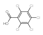 Pentachlorobenzoic acid structure