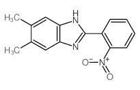 1H-Benzimidazole,5,6-dimethyl-2-(2-nitrophenyl)-结构式
