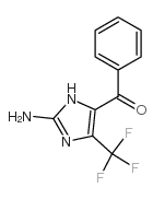2-氨基-5-三氟甲基-4-苯甲酰基-咪唑结构式