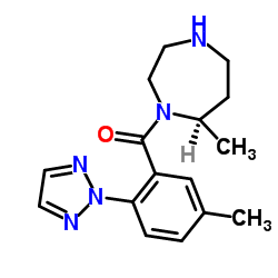(7R)-7-甲基-1-[5-甲基-2-(2H-1,2,3-三唑-2-基)苯甲酰基]-1,4-二氮杂环庚烷图片