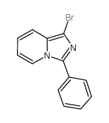 1-溴-3-苯基咪唑并[1,5-a]吡啶结构式