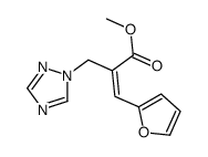 (E)-2-((1H-1,2,4-噻唑-1-基)甲基)-3-(呋喃-2-基)丙烯酸甲酯结构式