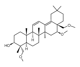 16,23,28-Tri-O-methyl-saikogenin A Structure