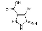 3-Amino-4-bromo-1H-pyrazol-5-carboxylic acid Structure