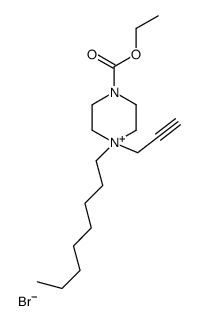 ethyl 4-octyl-4-prop-2-ynylpiperazin-4-ium-1-carboxylate,bromide Structure