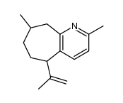 2,8-dimethyl-5-isopropenylcyclohepta[b]pyridine结构式