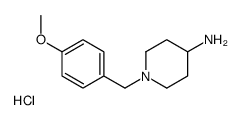 1-(4-甲氧基苄基)哌啶-4-胺盐酸盐结构式