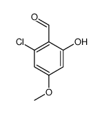 2-氯-4-甲氧基-6-羟基苯甲醛结构式